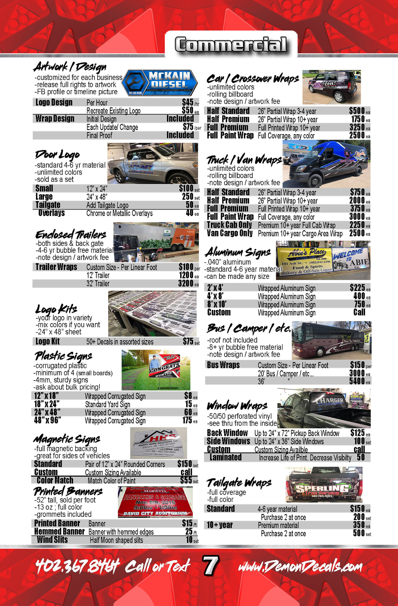 Catalog Demon Decals