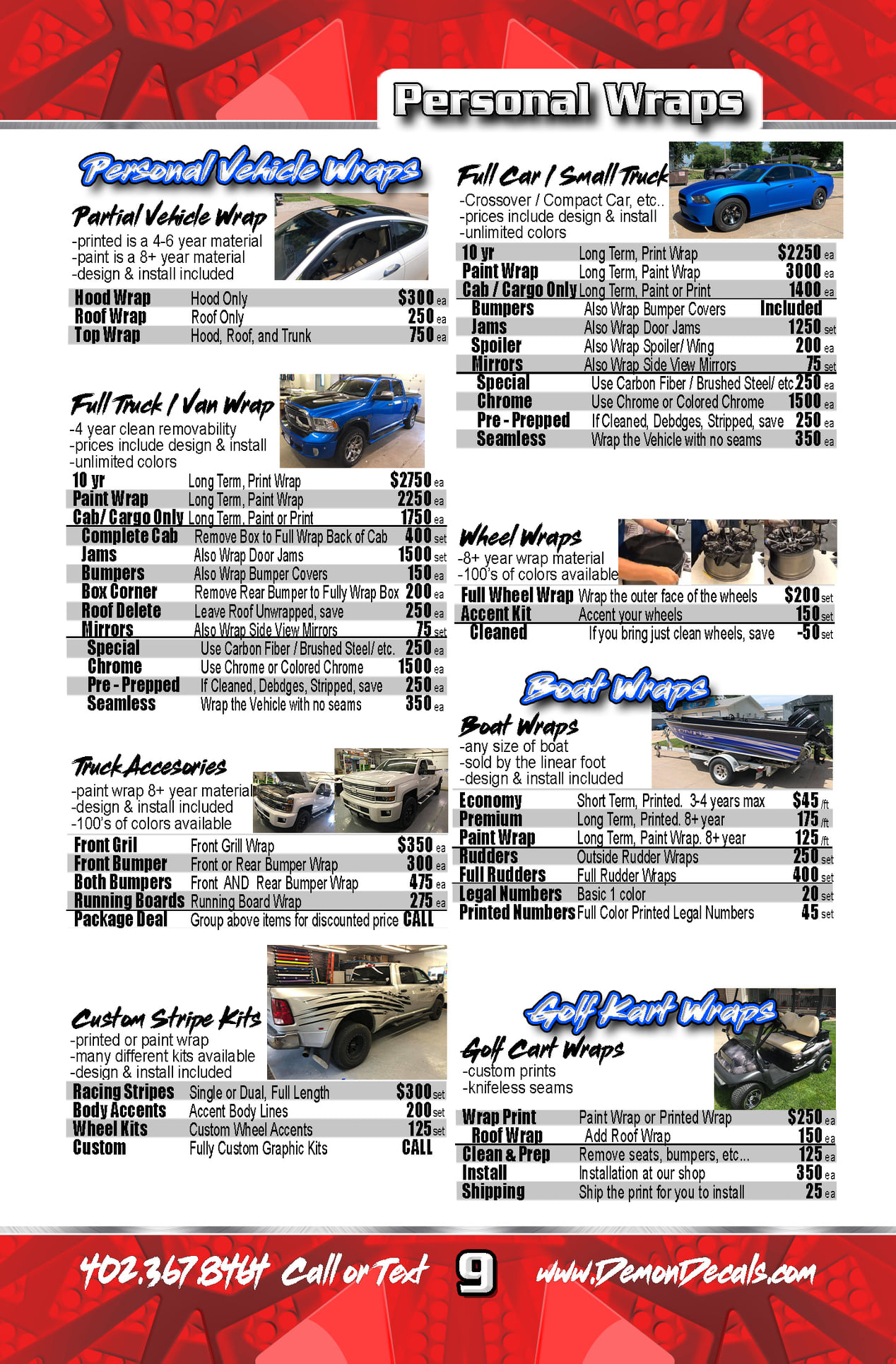 Catalog Demon Decals